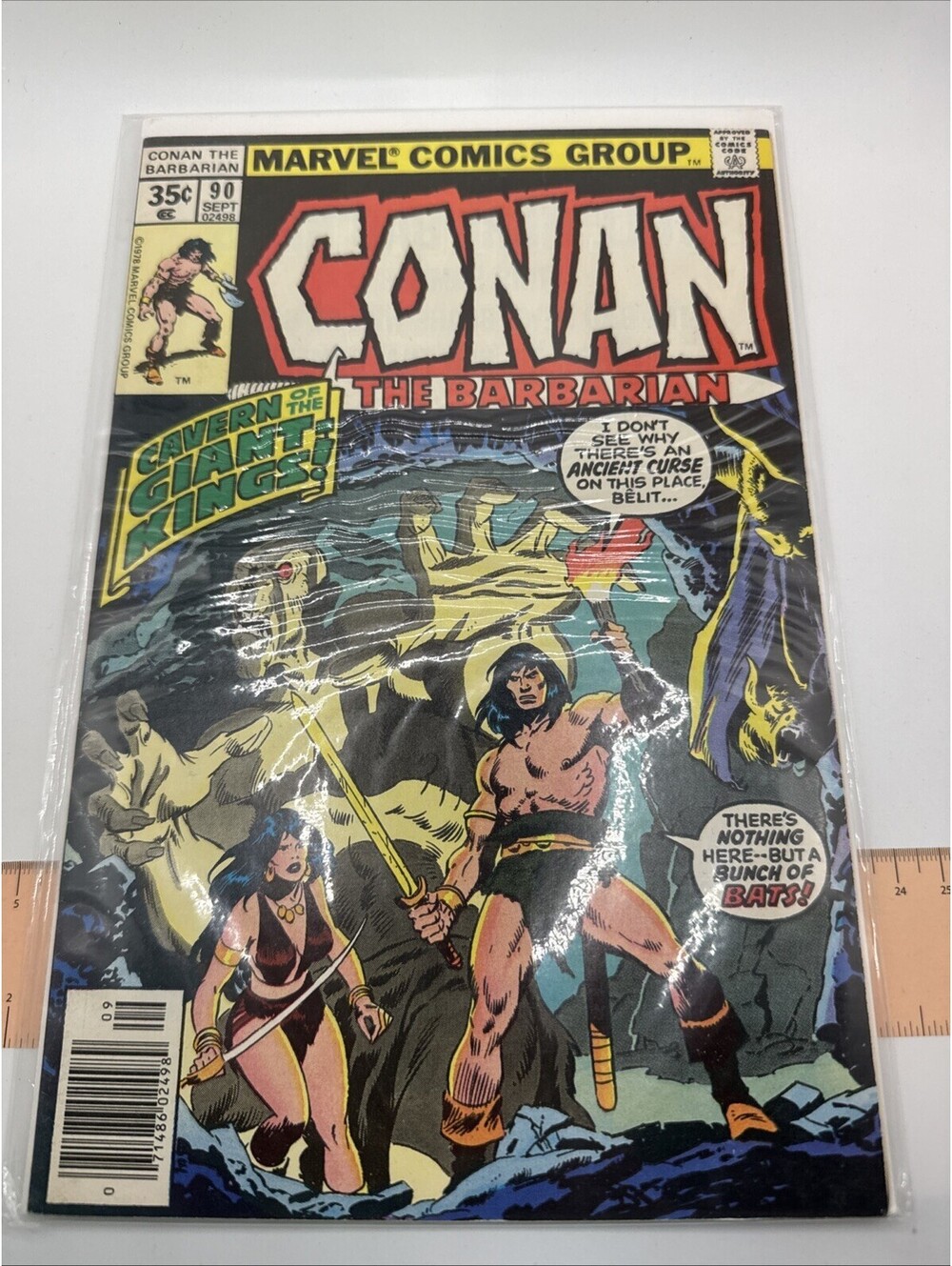 Conan the Barbarian #90 Marvel Comics Cavern Of The Giant Kings! 1978